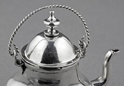 18th Century Dutch Silver Miniature Tea Kettle - Frederik van Strant II